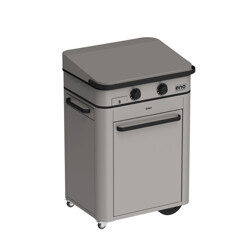 PLANCHA A GAS COMBO ENOSIGN 65 INOX CON COPERCHIO