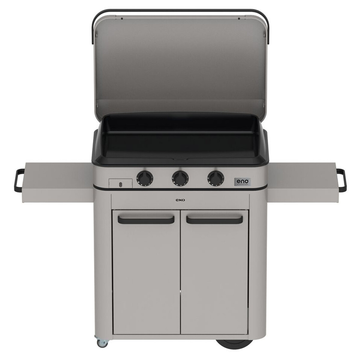 PLANCHA A GAS COMBO ENOSIGN 80 INOX CON COPERCHIO