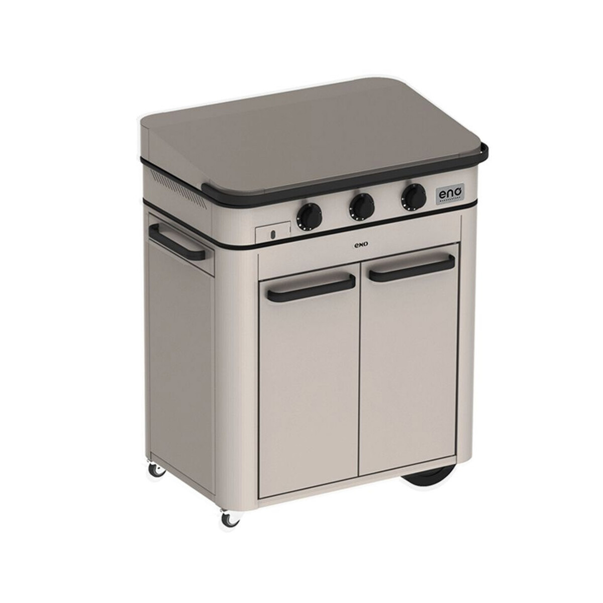 PLANCHA A GAS COMBO ENOSIGN 80 INOX CON COPERCHIO