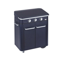 PLANCHA A GAS COMBO ENOSIGN 80 BLUE NAVY CON COPERCHIO