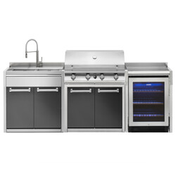 CUCINA DA ESTERNO STEEL GENESI - SET 2