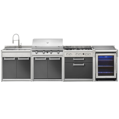 CUCINA DA ESTERNO STEEL GENESI - SET 3