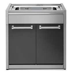 STEEL LAVELLO IN ACCIAIO INOX  ANTRACITE 90CM G9S-L1
