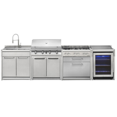 CUCINA DA ESTERNO STEEL GENESI - SET 4