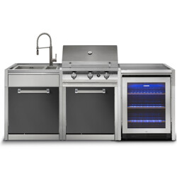 CUCINA DA ESTERNO STEEL GENESI - SET 5