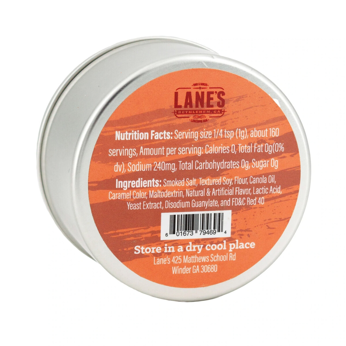 LANE'S BACON GRIT SMOKED FINISHING SALT LANE'S BACON GRIT SMOKED FINISHING SALT
