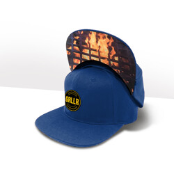SNAP BACK CAP BLUE FLAME - CAPPELLO CON FRONTINO