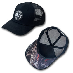 TRUCKER CAP BURNT BLACK - CAPPELLO CON FRONTINO