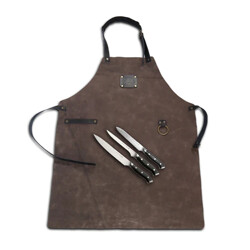 GRLLR SET COLTELLI & LEATHER APRON | Il Mondo Del Barbecue