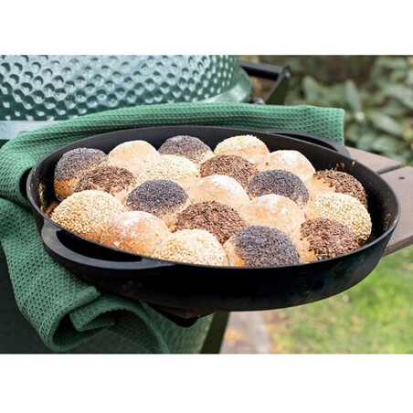 PADELLA CAST IRON L Ø36 CM Big Green Egg Accessori | Il Mondo Del Barbecue