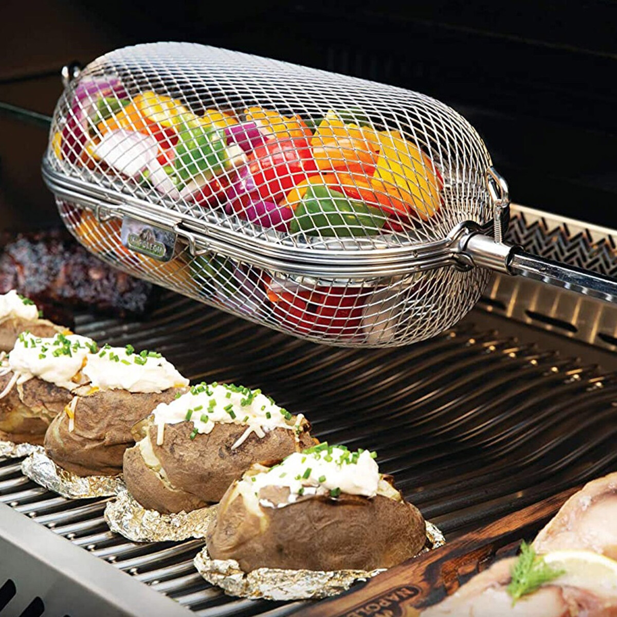 CESTELLO INOX GIRARROSTO CESTELLO INOX GIRARROSTO