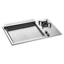 PLA.NET BBQ COMBI 55 P.INOX LISCIA + F.DUAL DA INCASSO