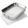 TEGLIA IN ACCIAIO INOX CON GRIGLIA REVERSIBILE