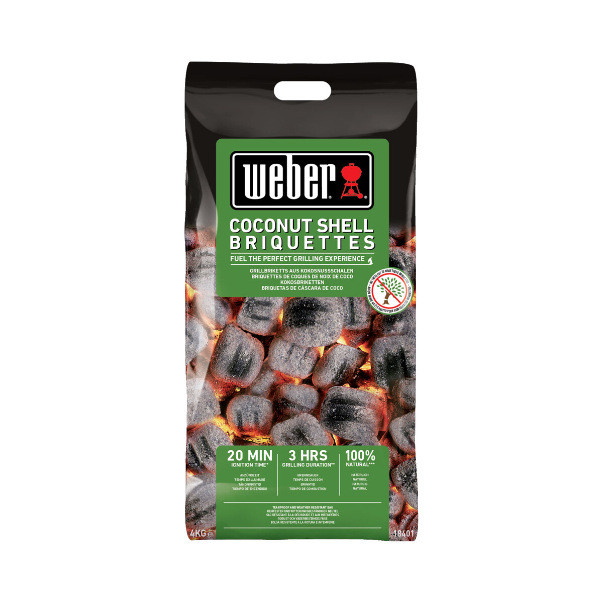 Bricchetti Di Carbone Weber | 2 Confezioni Da 8 Kg | Combustione Veloce E Lunga | Per Barbecue - Foto 7