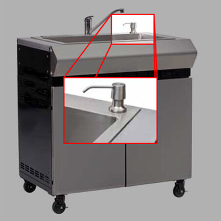 LAVELLO IN ACCIAIO INOX CON CARRELLO PER DOLCEVITA TURBO ELITE