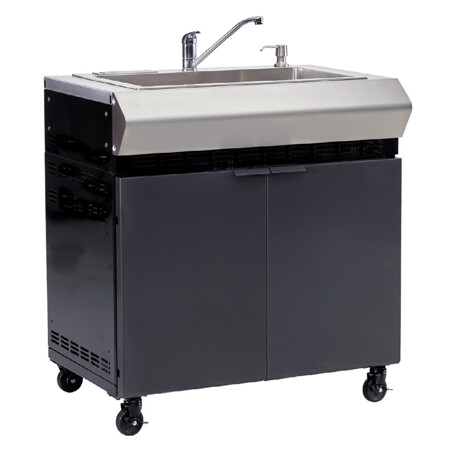 LAVELLO IN ACCIAIO INOX CON CARRELLO PER DOLCEVITA TURBO CLASSIC