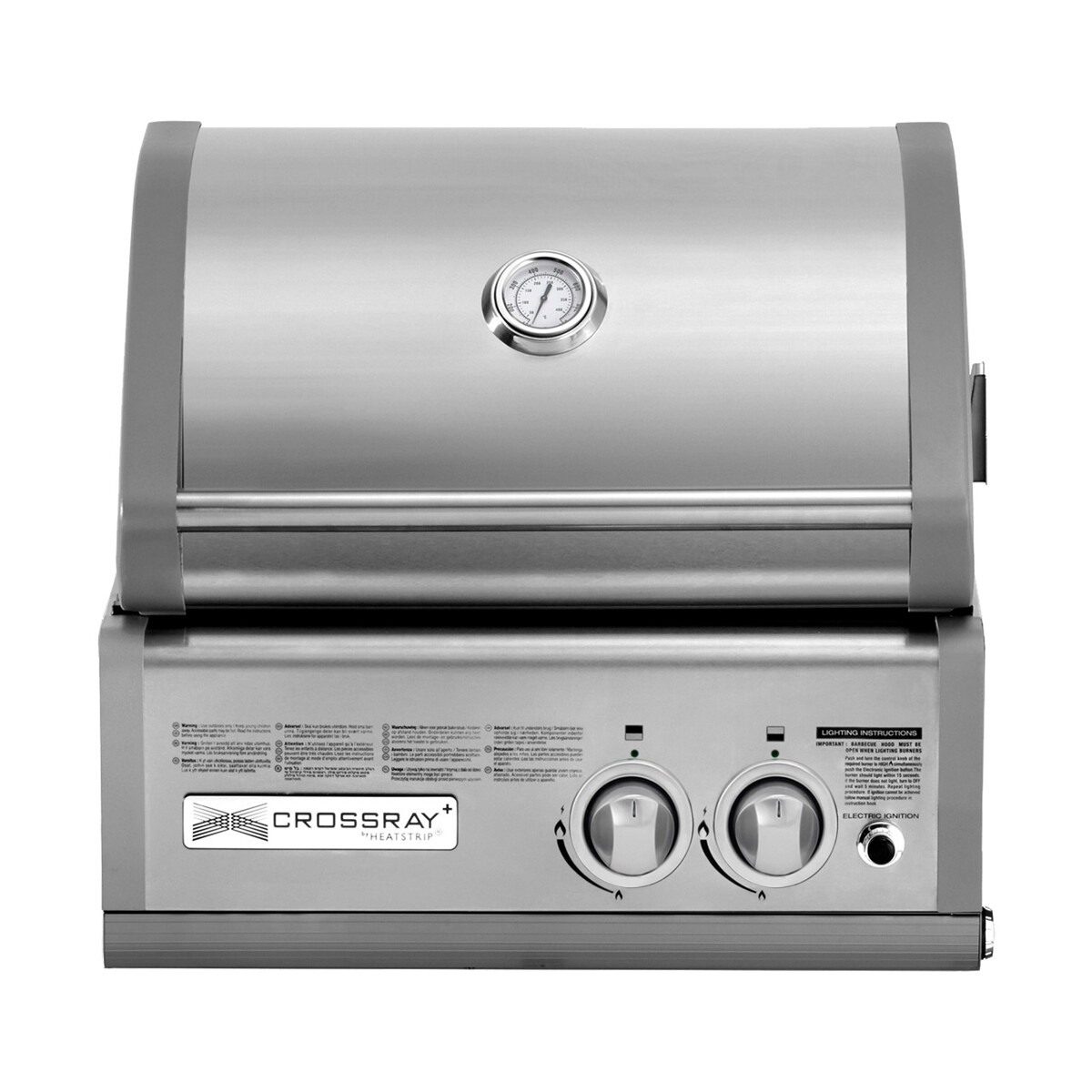 BARBECUE A INFRAROSSI A GAS DA INCASSO CROSSRAY 2 BURNER
