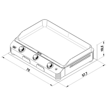PLANCHA FUSION 75 INOX