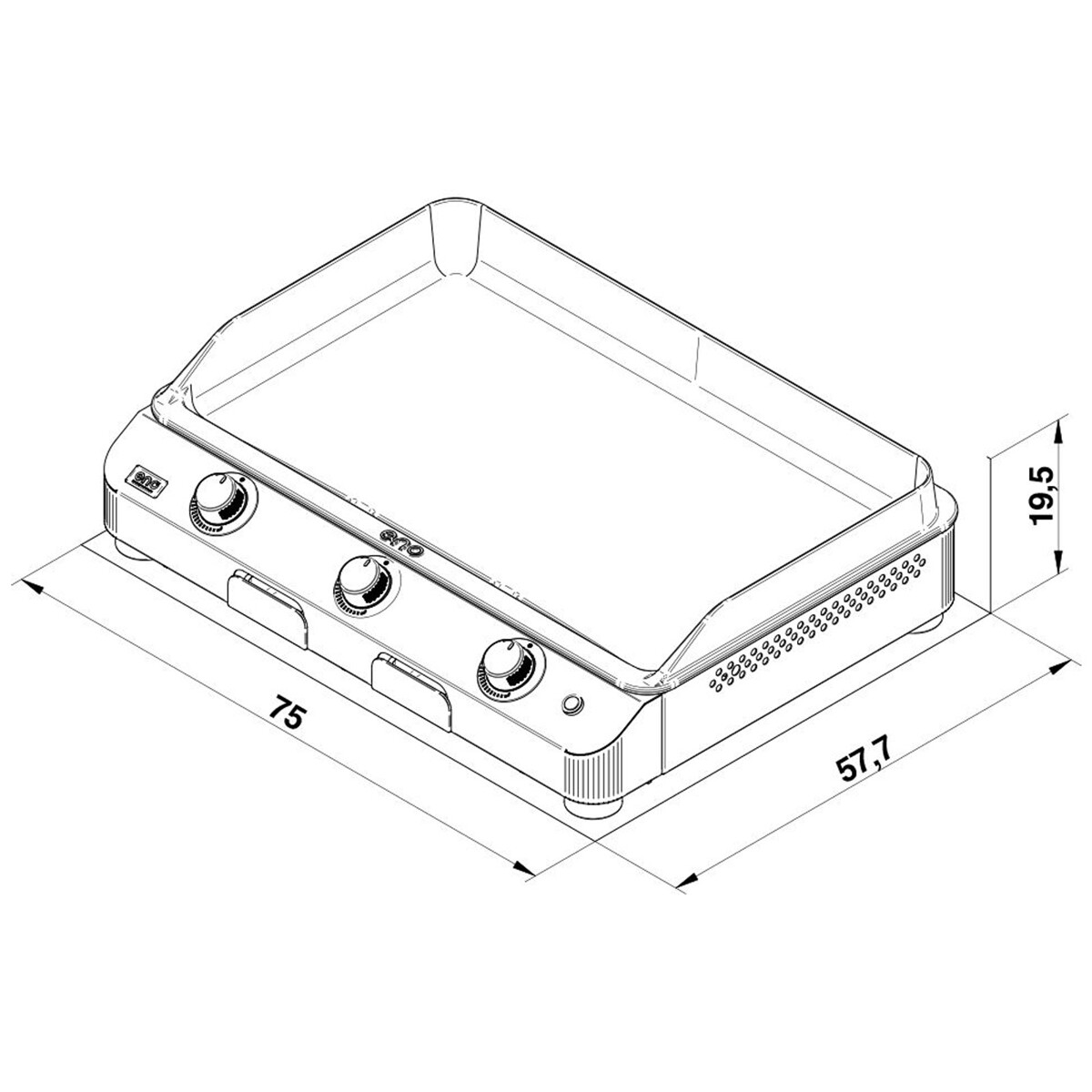 PLANCHA FUSION 75 INOX
