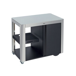 CARRELLO ACHILLE INOX CON PORTE