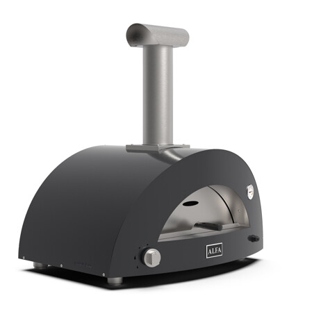 ALFA MODERNO 2 PIZZE FORNO PIZZA A GPL ARDESIA GREY Alfa forni Forni pizza | Il Mondo Del Barbecue