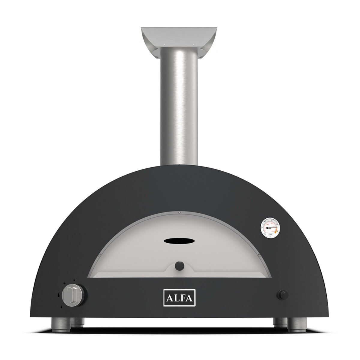 ALFA MODERNO 2 PIZZE FORNO PIZZA A GPL ARDESIA GREY Alfa forni Forni pizza | Il Mondo Del Barbecue