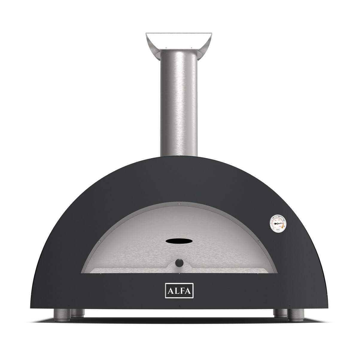 ALFA MODERNO 3 PIZZE FORNO PIZZA A LEGNA ARDESIA GREY Alfa forni Forni pizza | Il Mondo Del Barbecue