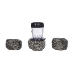 SPUGNA INOX PER PLANCHA Eno Piastre in ghisa smaltata | Il Mondo Del Barbecue