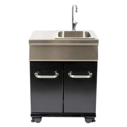 MOBILE LIMOUSINE NERO CON LAVABO PER BROIL KING REGAL Broil King Outdoor Kitchen| Il Mondo Del Barbecue