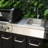 MOBILE LIMOUSINE NERO CON LAVABO PER BROIL KING REGAL Broil King Outdoor Kitchen| Il Mondo Del Barbecue