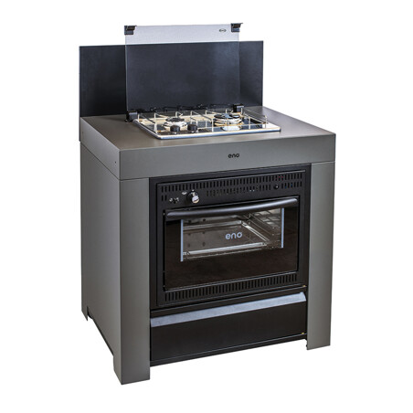 MODULO COMBINATO GRIGIO SCURO Eno Piastre in ghisa smaltata | Il Mondo Del Barbecue