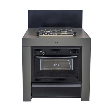 MODULO COMBINATO GRIGIO SCURO Eno Piastre in ghisa smaltata | Il Mondo Del Barbecue