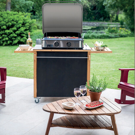 PLANCHA A GAS ENOSIGN 65 INOX Eno Piastre in ghisa smaltata | Il Mondo Del Barbecue