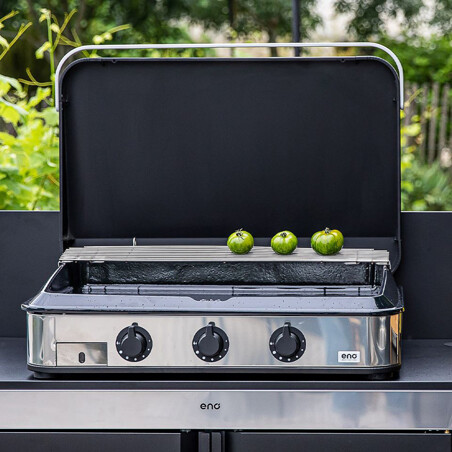 COPERCHIO ENOSIGN 80 NERO Eno Piastre in ghisa smaltata | Il Mondo Del Barbecue