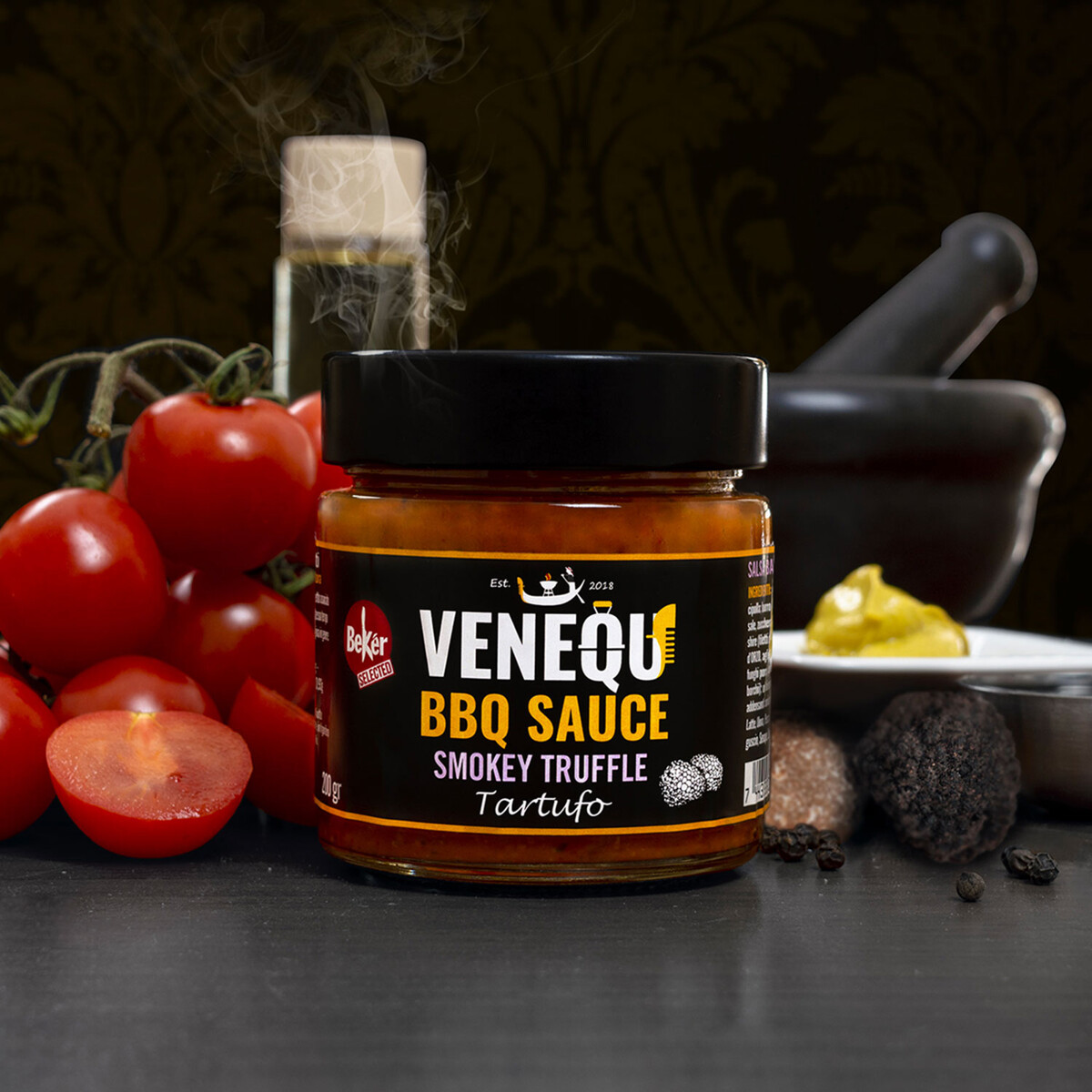 VENEQU BBQ SAUCE - SMOKEY TRUFFLE TARTUFO Salse e Rub | Il Mondo Del Barbecue VENEQU BBQ SAUCE - SMOKEY TRUFFLE TARTUFO Salse e Rub | Il Mondo Del Barbecue