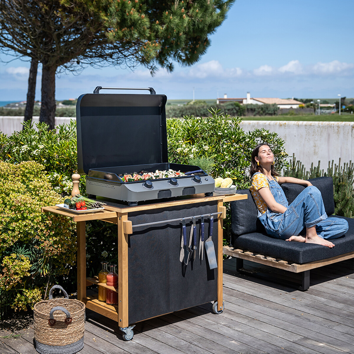PLANCHA FUSION 75 GRIGIO SCURO Eno Piastre in ghisa smaltata | Il Mondo Del Barbecue