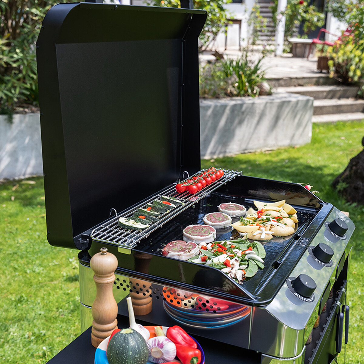 PLANCHA FUSION 75 INOX Eno Piastre in ghisa smaltata | Il Mondo Del Barbecue