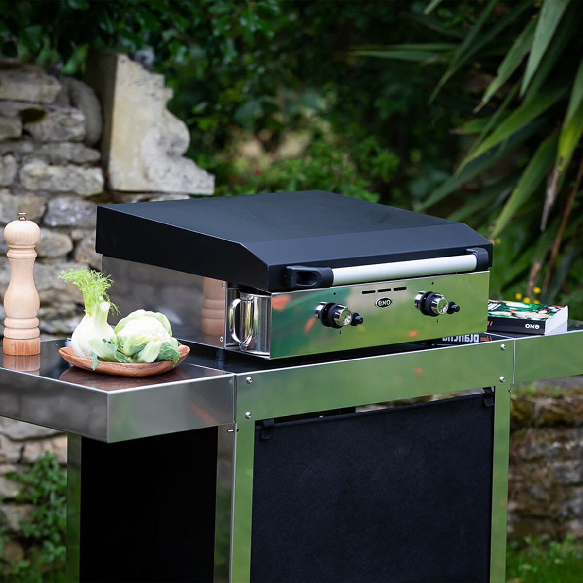 PLANCHA INITIAL 50 INOX Eno Piastre in ghisa smaltata | Il Mondo Del Barbecue