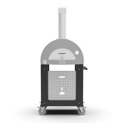 BASE FORNO 1 PIZZA MODERNO BLACK Alfa forni Accessori per cottura | Il Mondo Del Barbecue
