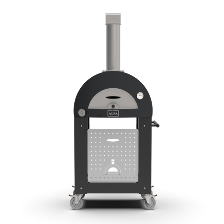 BASE FORNO 1 PIZZA MODERNO BLACK Alfa forni Accessori per cottura | Il Mondo Del Barbecue