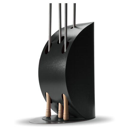 PORTAPALE VELA SILVER BLACK | Il Mondo Del Barbecue