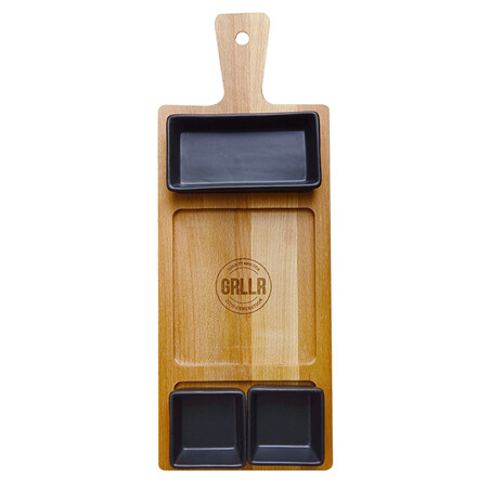 VASSOIO IN LEGNO 49 CM GET TOGETHER GRLLR NERO | Il Mondo Del Barbecue
