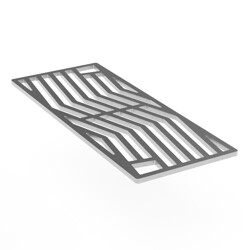 GRIGLIA INOX TAGLIATA AL LASER PER FUSION 400 / 500 / EMBER 800 Brabura Accessori | Il Mondo Del Barbecue