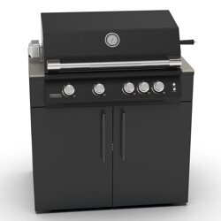 MODULO BARBECUE KC 100 BRABURA ANTRACITE| Il Mondo del Barbecue