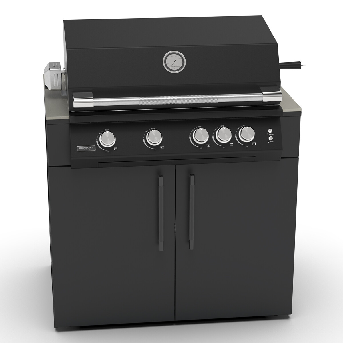 MODULO BARBECUE KC 100 BRABURA ANTRACITE| Il Mondo del Barbecue