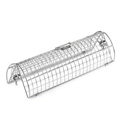 CESTELLO PESCE INOX GIRARROSTO  | Il Mondo del Barbecue