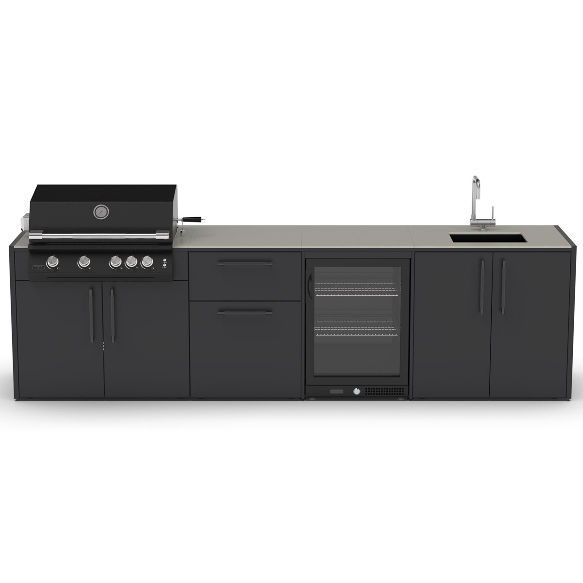 CUCINA DA ESTERNO BRABURA KC.C055 - 320 CM | Il Mondo del Barbecue