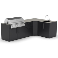 CUCINA DA ESTERNO BRABURA KC.C061 - 273x180 CM | Il Mondo del Barbecue