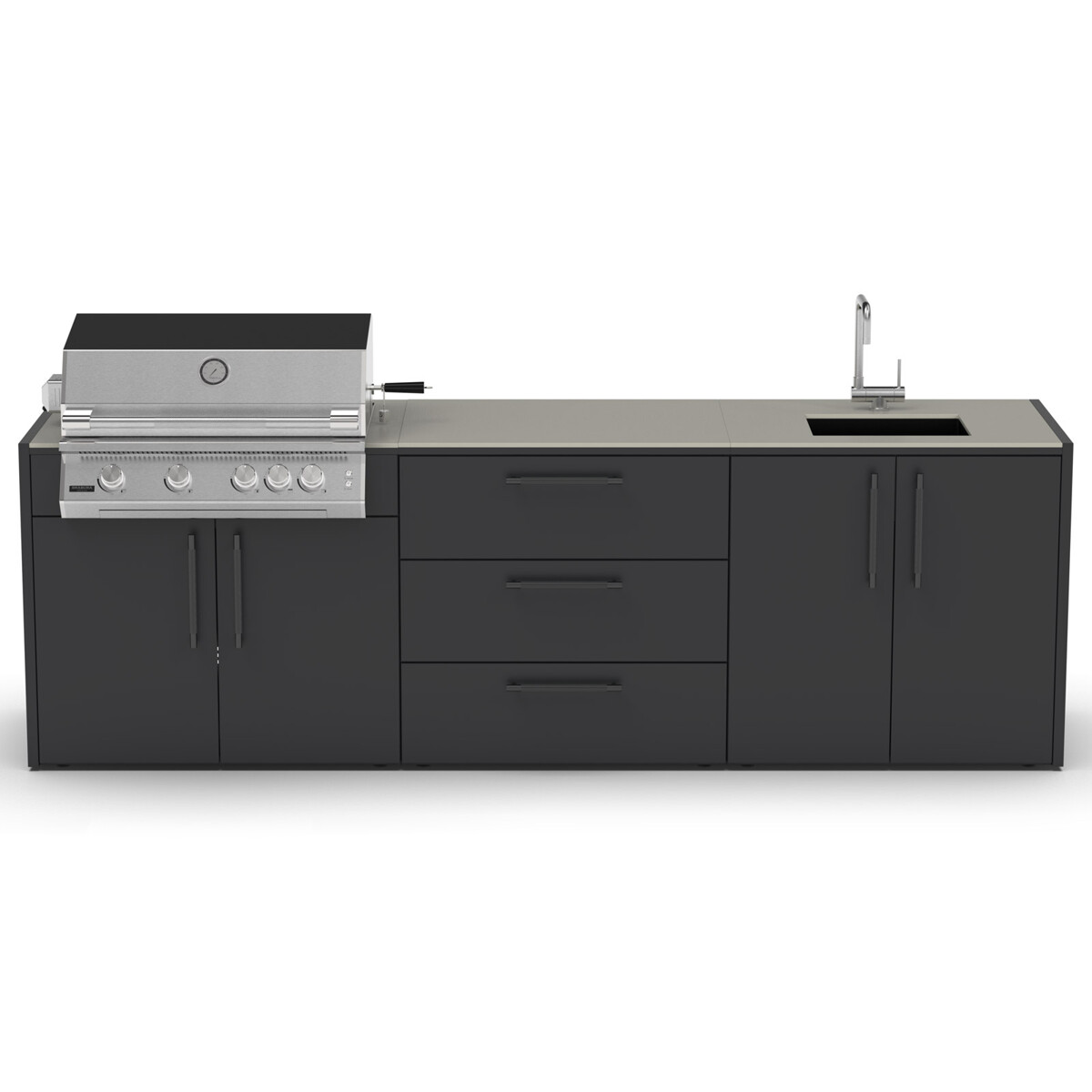 CUCINA DA ESTERNO BRABURA KC.C062 - 280 CM | Il Mondo del Barbecue