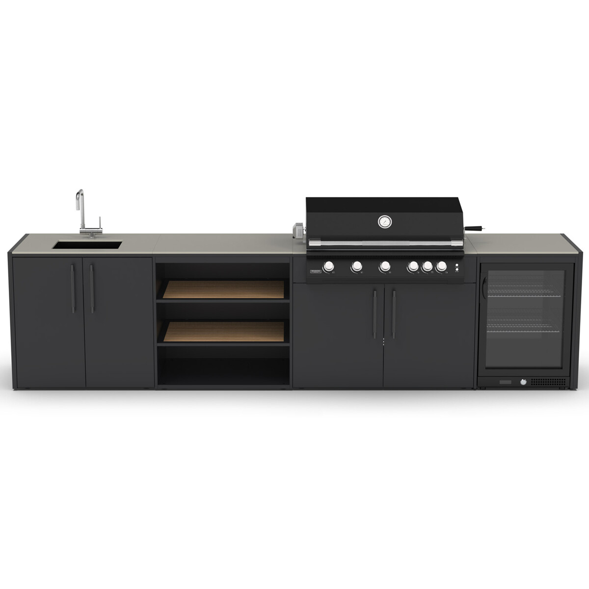 CUCINA DA ESTERNO BRABURA KC.C064 - 363 CM | Il Mondo del Barbecue